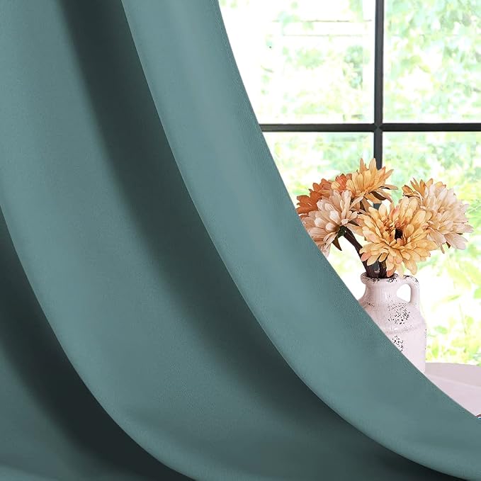 NICETOWN Modern Blackout Curtains Noise Reducing, 2 Panels, W42 x L80 -Inch - Image 6