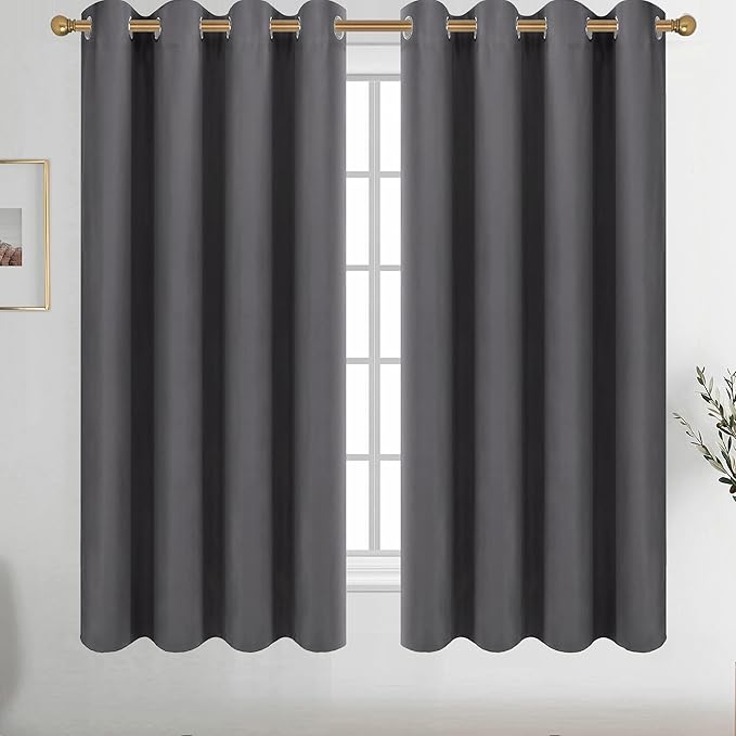 Diraysid Grey Grommet Blackout Curtains by Diraysid%2C+refresh+your+life