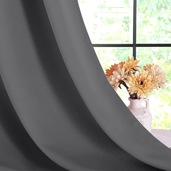 NICETOWN Bedroom Curtains Blackout Drapery Panels, 2 Panels, 42 x 80 inches - Image 6