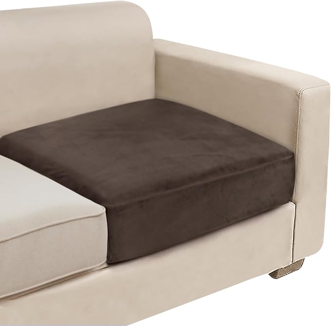 NAISI Couch Cushion Covers 1 Piece Velvet Stretch Sofa Seat Covers or Backrest by NAISI