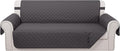 Reversible 4 Seater Sofa Cover 91 Inch Large Couch Cover Furniture Protector by LuxshareHome