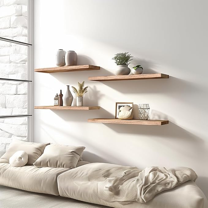 GXYAWPJ Light Wood Floating Shelves - Image 8