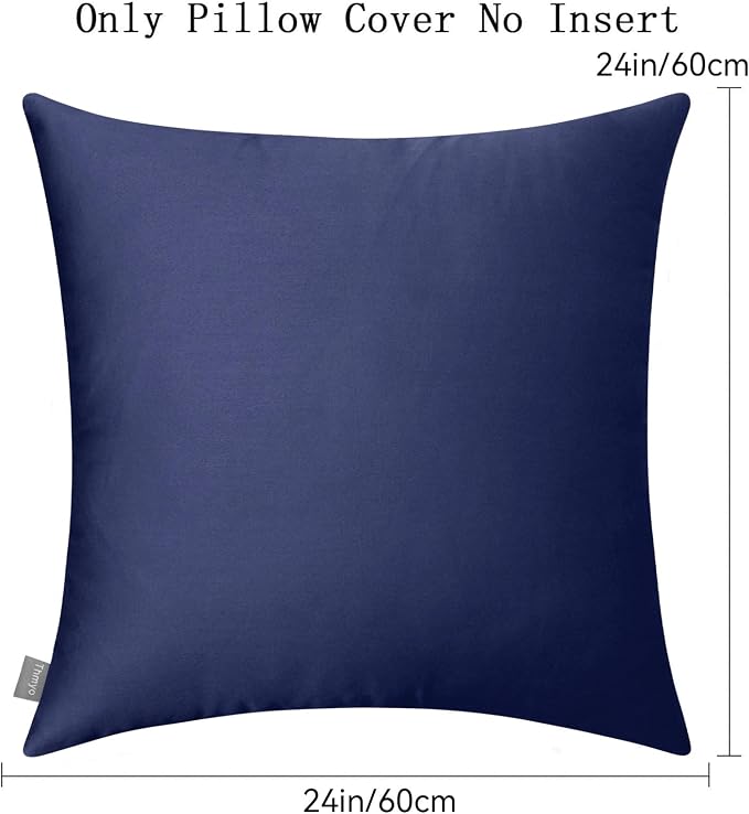Thmyo 4-Pack 100% Cotton Comfortable Solid Decorative Throw Pillow Case Square - Image 6