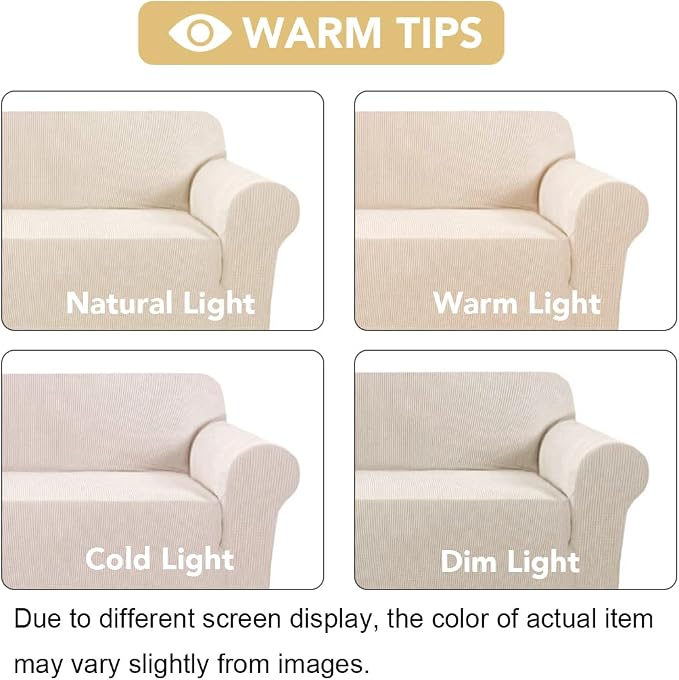 H.VERSAILTEX Stretch Chair Slipcover 1-Piece Armchair Couch Cover Furniture - Image 3
