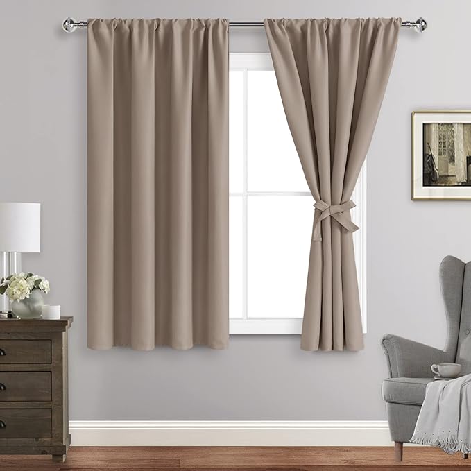 JIUZHEN Blackout Curtains for Bedroom – Thermal Insulated, Noise Reducing Room by JIUZHEN