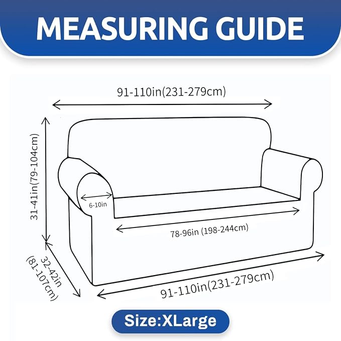 YEMYHOM Couch Cover Latest Jacquard Design High Stretch Extra Large Sofa Covers - Image 6