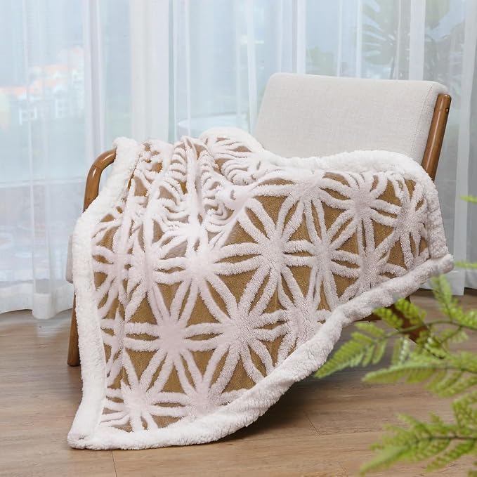 LOMAO Sherpa Fleece Blanket for Mom Cozy Soft Throw Blanket for Women Men - Image 2