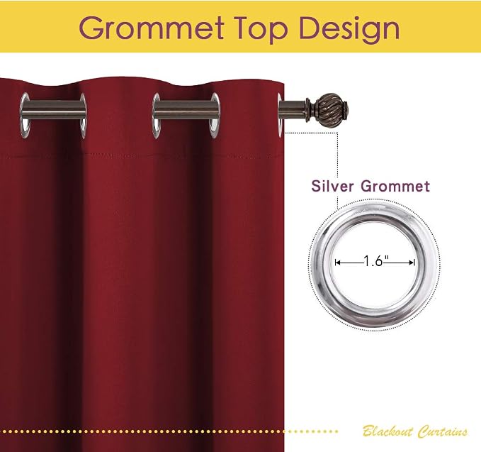 NICETOWN Christmas Bedroom Curtains Blackout Draperies, Home Decorations - Image 2