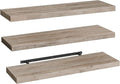 RALGEND Floating Shelves for Wall, 1.5" Thick Wall Shelf Set of 3 by RALGEND