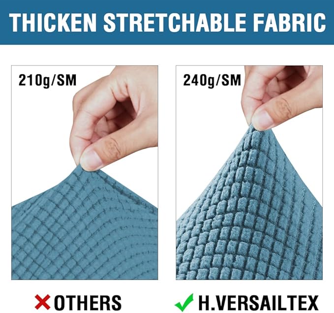 4 Piece Stretch Sofa Covers for 3 Cushion Couch Covers for Living Room - Image 3