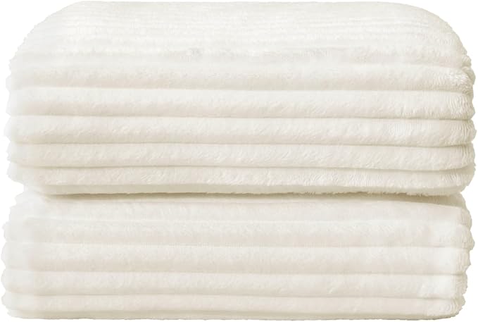 BEDELITE Fleece Blanket Twin Size – 3D Ribbed Jacquard Soft and Warm Decorative - Image 8