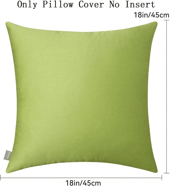 Thmyo 4-Pack 100% Cotton Comfortable Solid Decorative Throw Pillow Case - Image 5