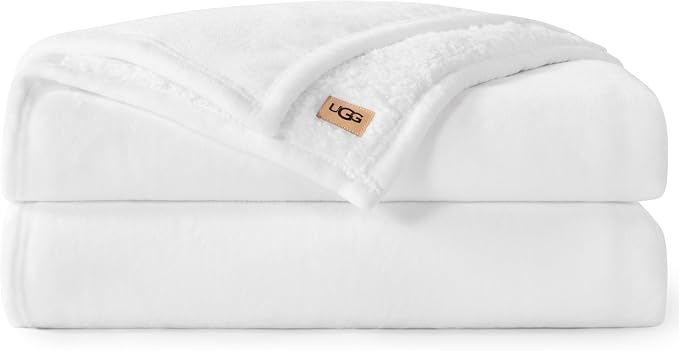 UGG Nita Full/Queen Blanket, Cozy Soft Queen Bedding, Plush Fleece Blanket by UGG