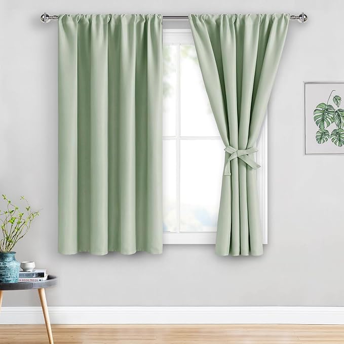 JIUZHEN Blackout Curtains for Bedroom– Thermal Insulated, Noise Reducing Room by JIUZHEN