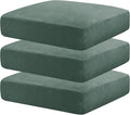 MAXIJIN Velvet Stretch Cushion Covers Fitted Couch Cushion Slipcovers Sofa Seat by MAXIJIN