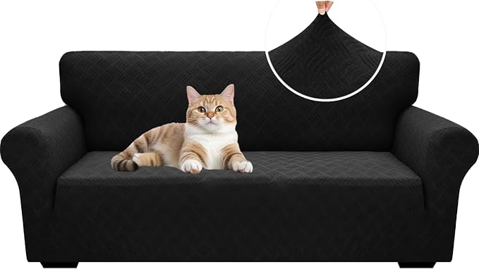 YEMYHOM Couch Cover Latest Jacquard Design High Stretch Sofa Covers by YEMYHOM