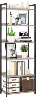 NUMENN Bookshelf, 6 Tier Bookshelves, Home Office Bookcase Shelf Storage by NUMENN