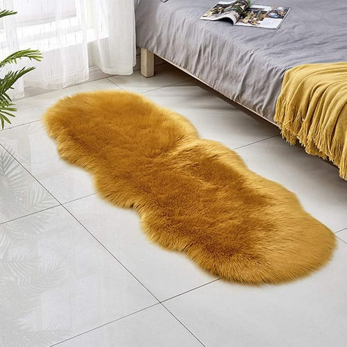 24"x71" Faux Fur Area Rug -Shaggy Sheepskin Fluffy Carpet Art Rugs Chic Floor by Unknown