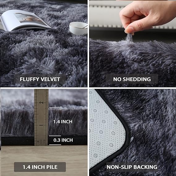Fluffy Rug 8x10 for Living Room - Image 2
