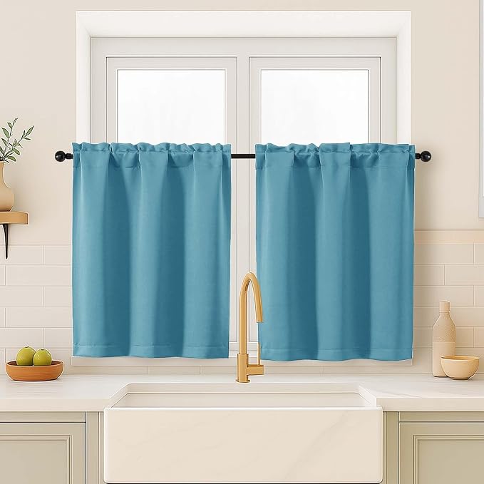 OVZME Turquoise Blackout Curtains by OVZME