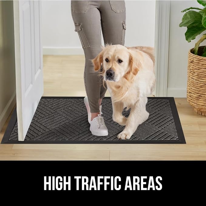 GORILLA GRIP 100% Waterproof All-Season WeatherMAX Doormat 35x23, US Designed - Image 6