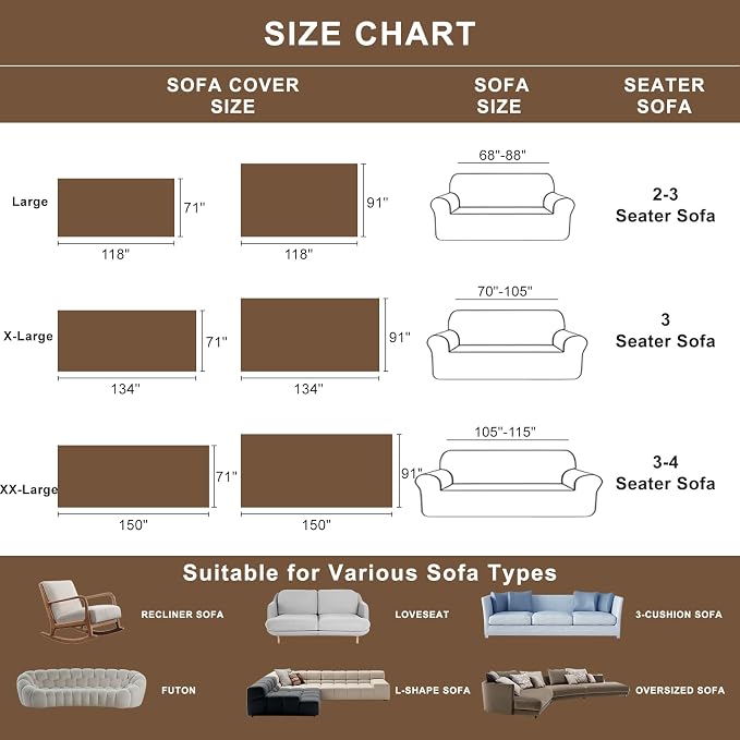 ROOMLIFE Couch Cover Boho Sofa Covers - Image 7