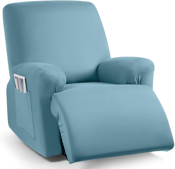 TAOCOCO Stretch Recliner Chair Covers 3-Pieces Solid Furniture Covers Recliner by TAOCOCO