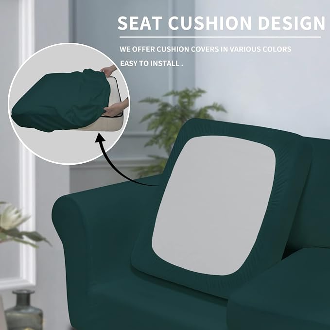 Easy-Going 4 Pieces Oversized Stretch Soft Couch Cover - Image 3