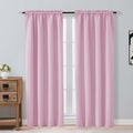 OVZME Pink Blackout Curtains for Girls Room 72 Inch Length 2 Panels Set by OVZME