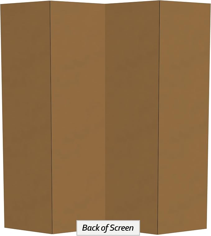 6 ft. Tall White Temporary Cardboard Folding Screen - Image 6