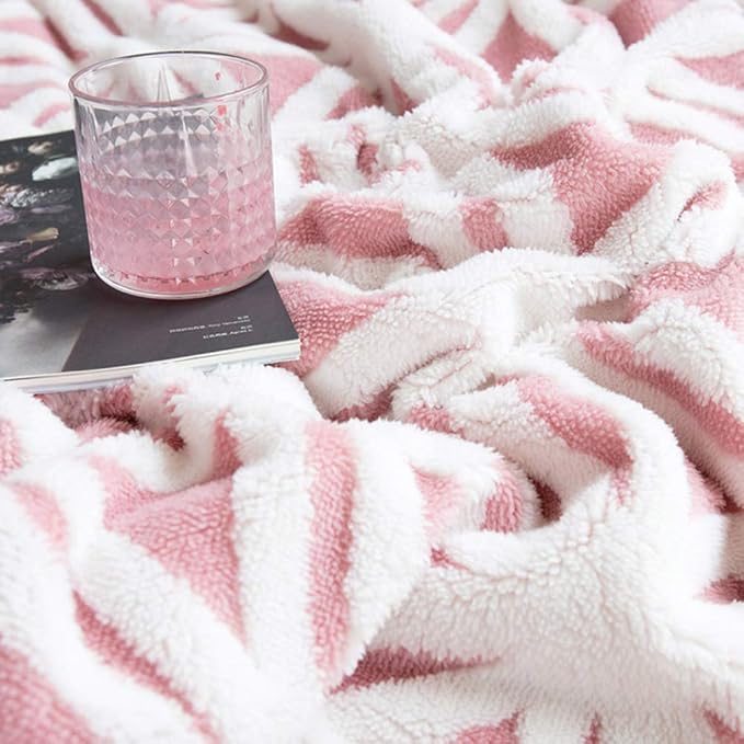 LOMAO Sherpa Fleece Blanket for Mom Cozy Soft Throw Blanket for Women Men - Image 3