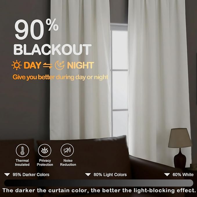 OVZME Light Beige Short Curtains - Image 5