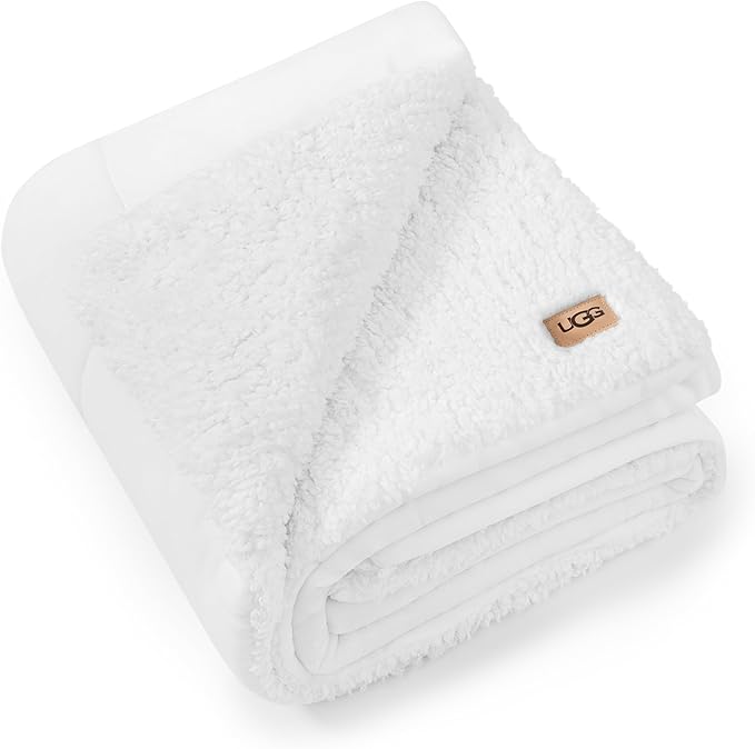 UGG Nita Throw Blanket for Couch, Soft Reversible Plush Throw for Bed or Living by UGG