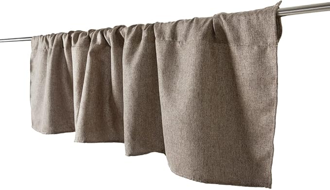 Jola's House 2 Pack Burlap Window Curtain Valances Farmhouse Style Window - Image 7