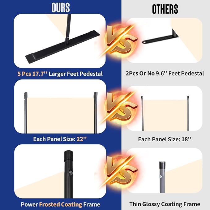 Room Divider and Folding Privacy Screens 8 Panel, Portable Room Divider Panel - Image 2