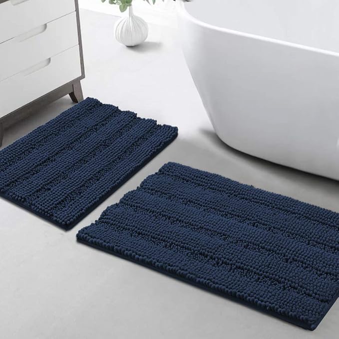 Turquoize Chenille Bathroom Rugs Set by Turquoize