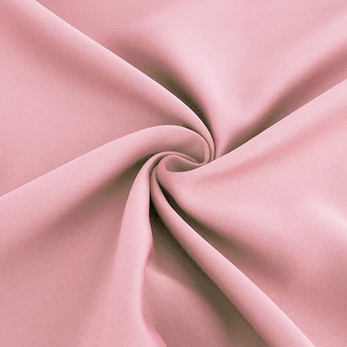 Diraysid Pink Grommet Blackout Curtains - Image 8