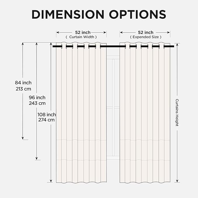 Joydeco Blackout Curtains for Bedroom, Noise Reducing Energy Saving Thermal - Image 7