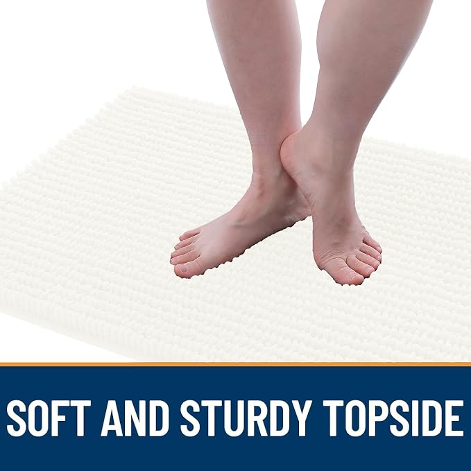 OLANLY Dog Door Mat for Muddy Paws 47x17, Ultra Absorbent Chenille Mud Doormat - Image 3