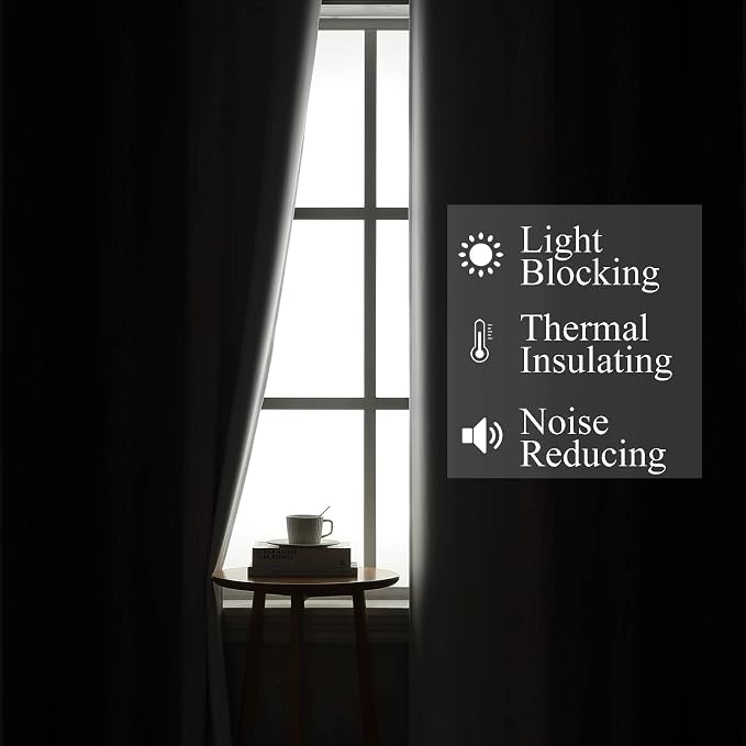 Estelar Textiler Purple and Greyish White Ombre Blackout Curtains 84 Inches Long - Image 3