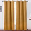 LEMOMO Mustard Yellow Thermal Blackout Curtains/42 x 95 Inch/Set of 2 Panels by Lemomo