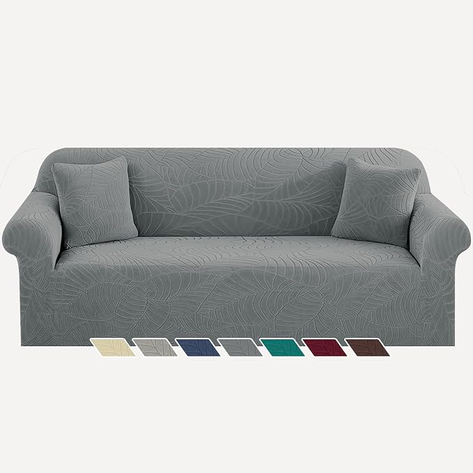YEMYHOM Couch Cover Latest Jacquard Design High Stretch Extra Large Sofa Covers by YEMYHOM