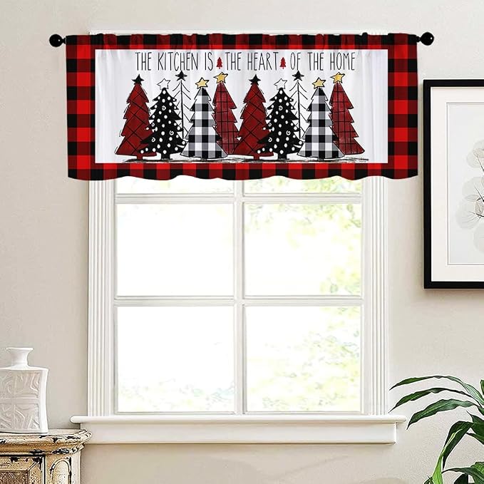 Christmas Kitchen Curtains Xmas Tree - Image 4