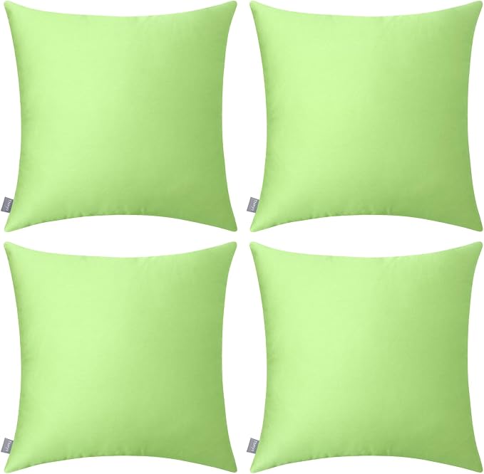 Thmyo 4-Pack 100% Cotton Comfortable Solid Decorative Throw Pillow Case by Thmyo