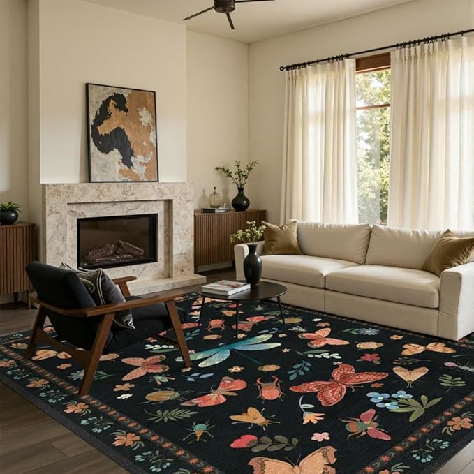 5x7 Washable Area Rugs for Bedroom & Living Room - Image 2