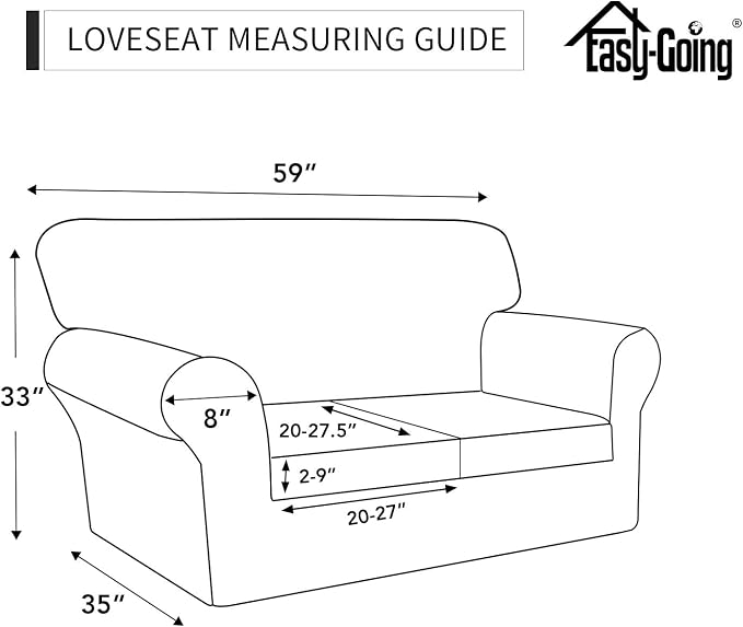 Easy-Going 3 Pieces Stretch Soft Couch Cover - Image 6