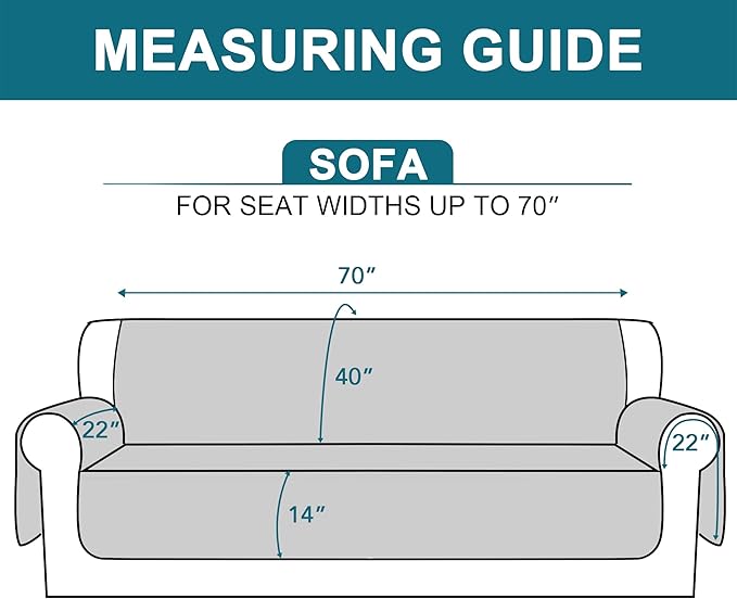 Turquoize 100% Waterproof Couch Cover Sofa Covers Washable Couch Covers - Image 5