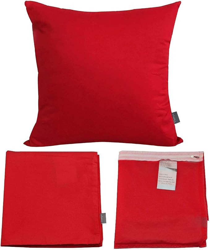 Thmyo 4-Pack 100% Cotton Comfortable Solid Decorative Throw Pillow Cases Square - Image 7