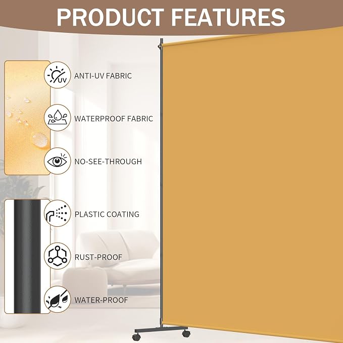 Single Panel Room Divider/Privacy Screen - Image 3