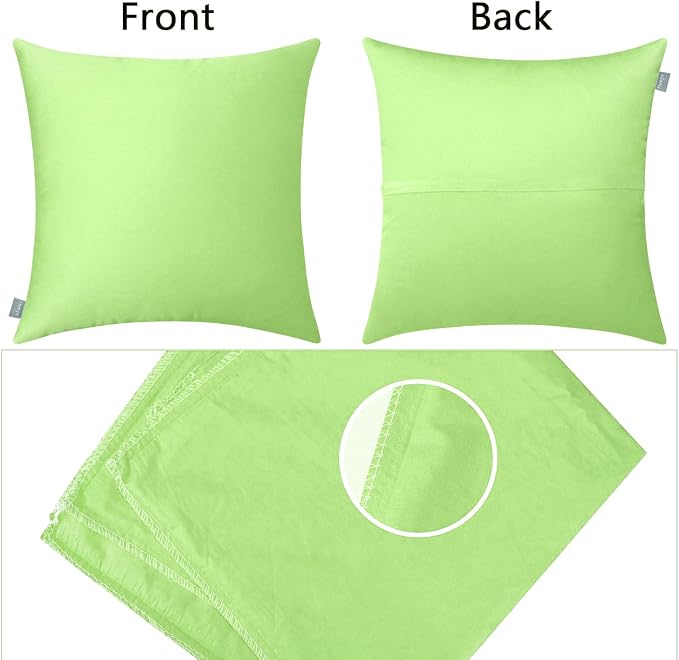 Thmyo 4-Pack 100% Cotton Comfortable Solid Decorative Throw Pillow Case - Image 7